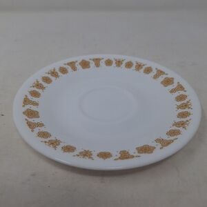Vintage Corelle Butterfly Gold White Dinnerware Dishes 6.25 Inch Dessert Plate